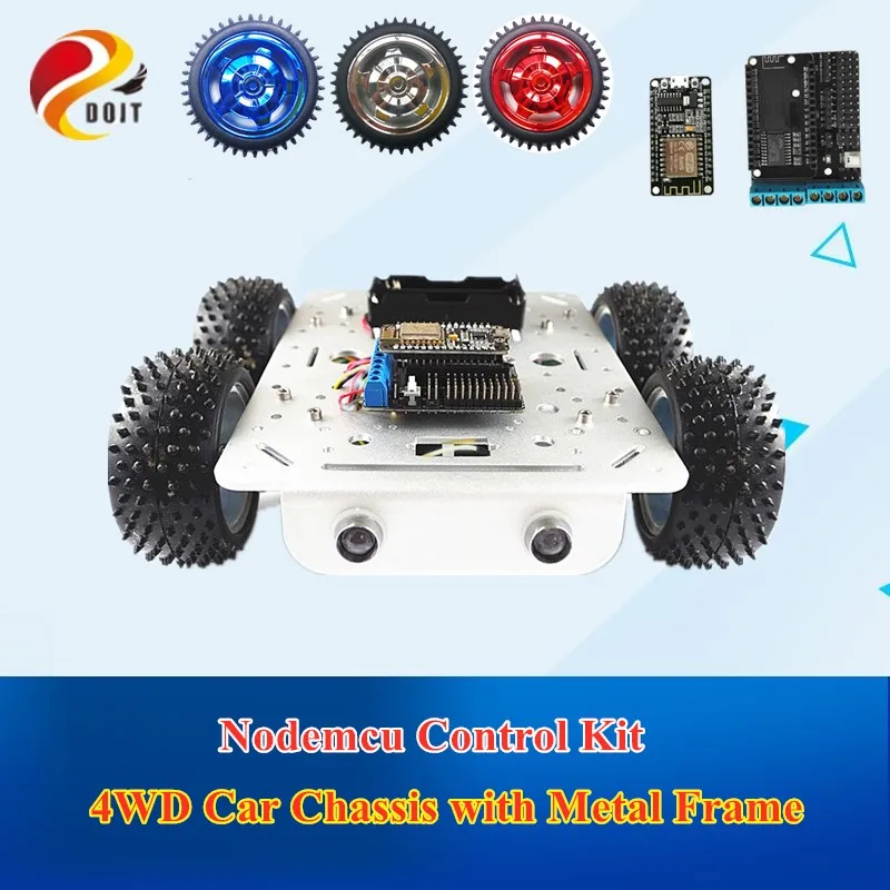 DOIT C300 WiFi RC шасси автомобиля с NodeMCU ESP8266 плата + мотор-привод Щит Плата комплект