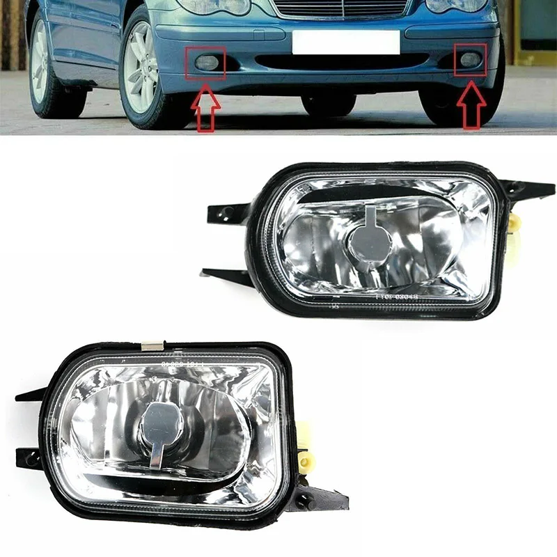 Левый Правый бампер противотуманная фара дальнего света без лампы для Benz W203 C230 C240