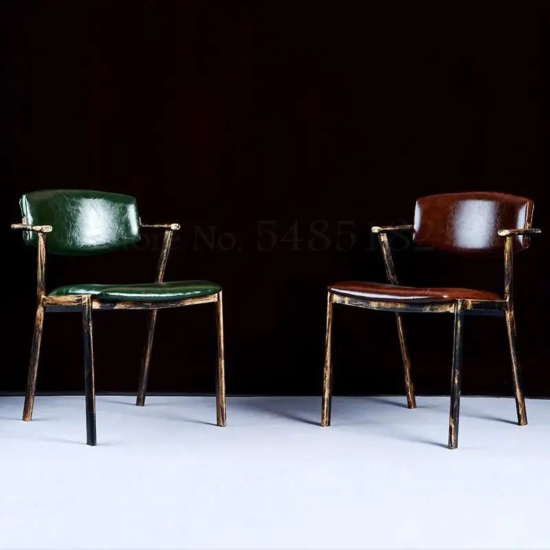 Кованое железо старый промышленный стиль ресторан Кафе Студия стул Повседневная