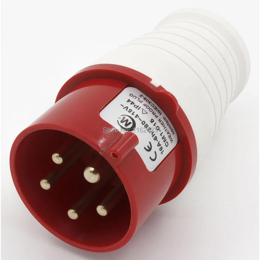 16A 3P N E 5 pin 220-380 V/240-415 V IP44 015 трехфазный промышленный штекер