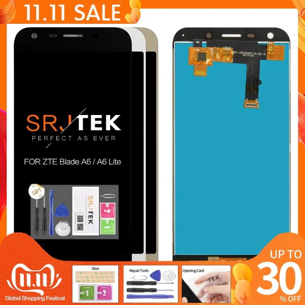 ЖК дисплей 5 2 дюйма для ZTE Blade A6/A6 Lite A0620 сенсорный экран с дигитайзером в сборе