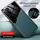 Чехол для Xiaomi 11T Pro, автомобильный Магнитный защитный чехол с защитой от отпечатков пальцев, чехол для Xiami 11TPro Mi t11 Mi11t, роскошный тонкий кожаный чехол