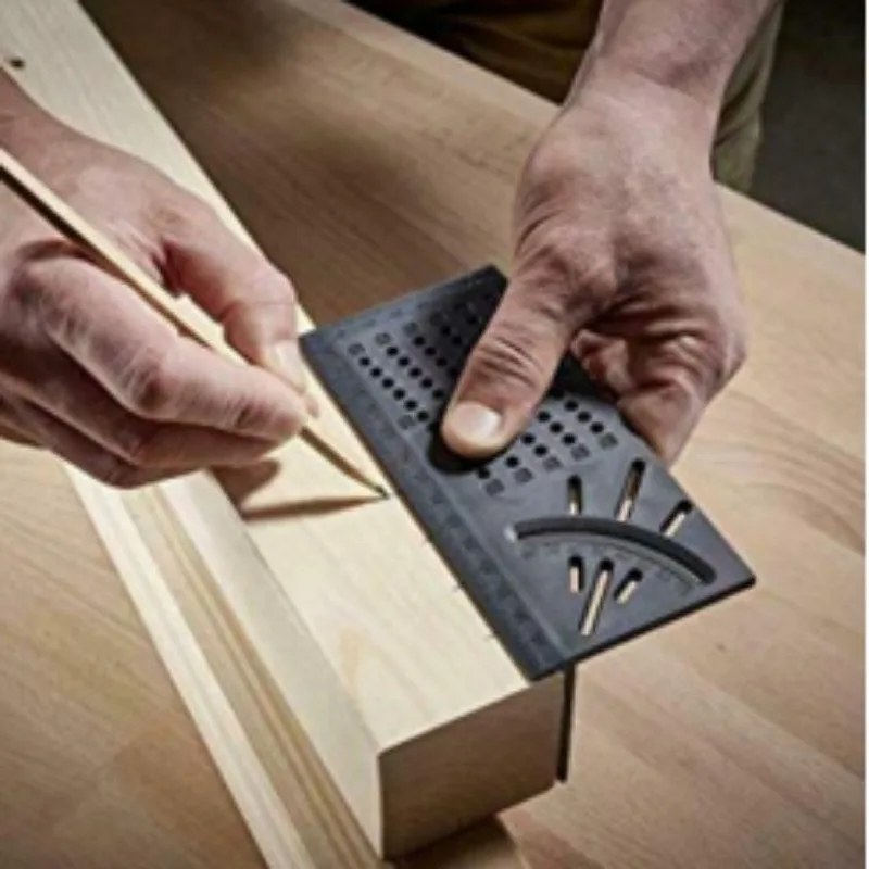 Деревянная Рабочая линейка 3D измерительный угол датчик точечный квадратный