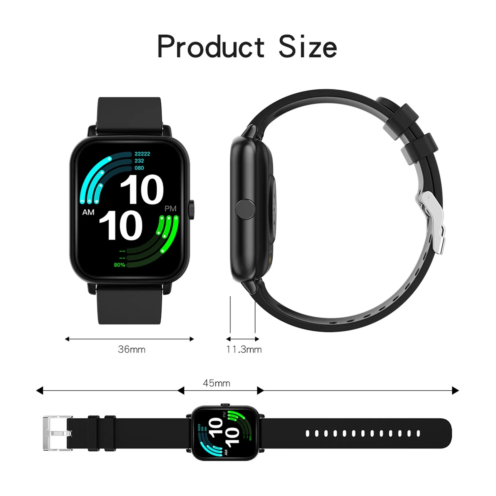 

New A20 Smart Watch Waterproof Health Monitoring Fitness Trackers Temperature Smart Watches Multifunction Sports Watch