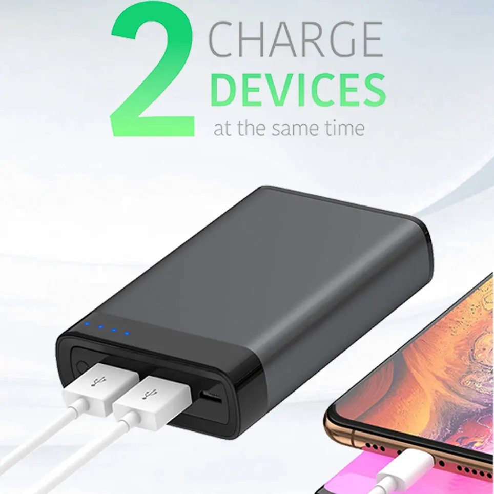 Портативное зарядное устройство 2021 блок питания USB Аккумулятор 6000 мАч для Apple iPhone