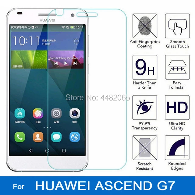 

Защитное закаленное стекло для huawei ascend g7, защита экрана 9h 2.5d, прозрачная передняя пленка для huawei g7 l01 l03, фотозащита
