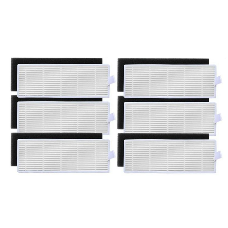 

2 Set for ILIFE Robot Vacuum Cleaner Replacement Parts: 1 Set Filter and Side Brush Kit & 1 Set Hepa Filters Kit