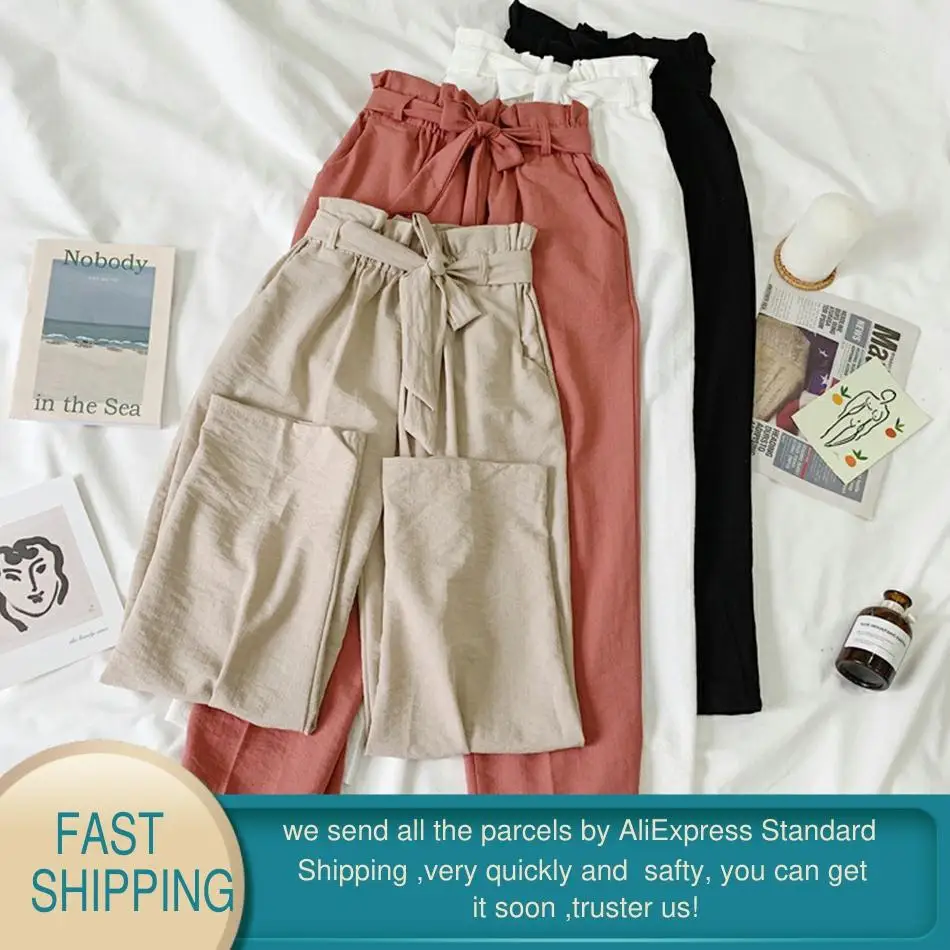 Женские широкие брюки GareMay новые весенне летние свободные тонкие в Корейском