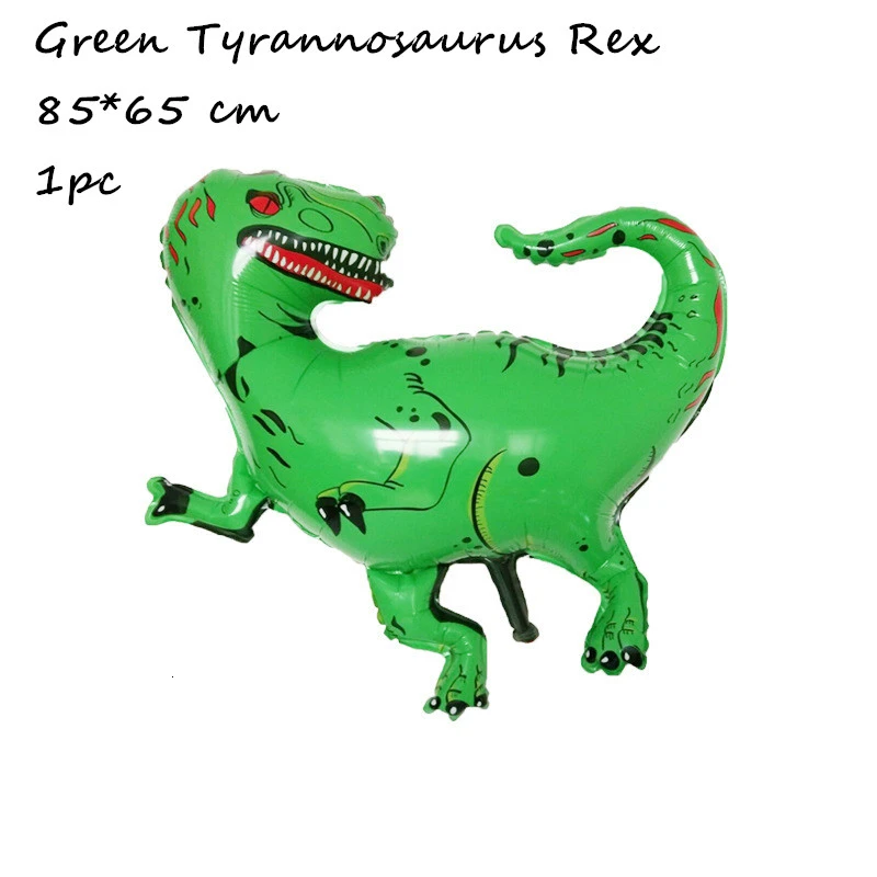 Tyrannosaurus rex 1 шт гуляющий динозавр фольга гелиевые шары мальчики дети ребенок душ лес джунгли животные тематическая вечеринка на день рождения украшения принадлежности - Цвет: Tyrannosaurus rex