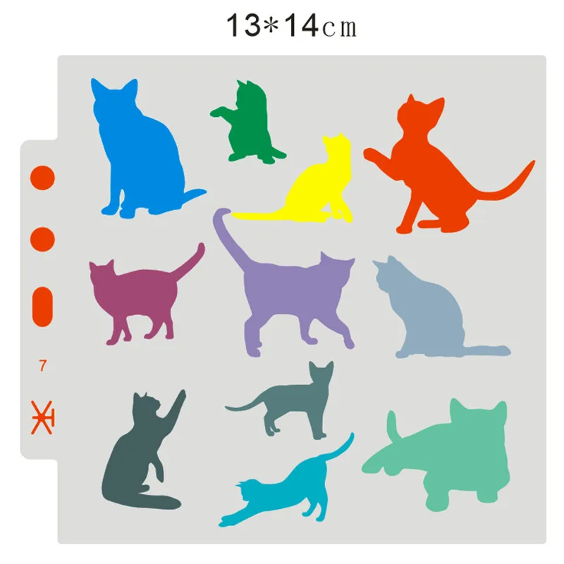 Ручная краска шаблон полая спрей издание рисунок животных фейерверк