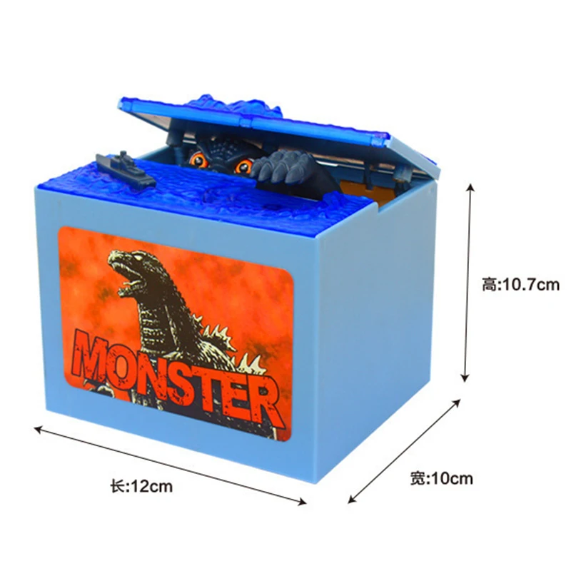 Kids Cartoon Dinosaur Piggy Bank Electric Automatic Steal Coin Funny Children Saving Money Boxes Toys For Brithday Gifts TY0471 | Игрушки и