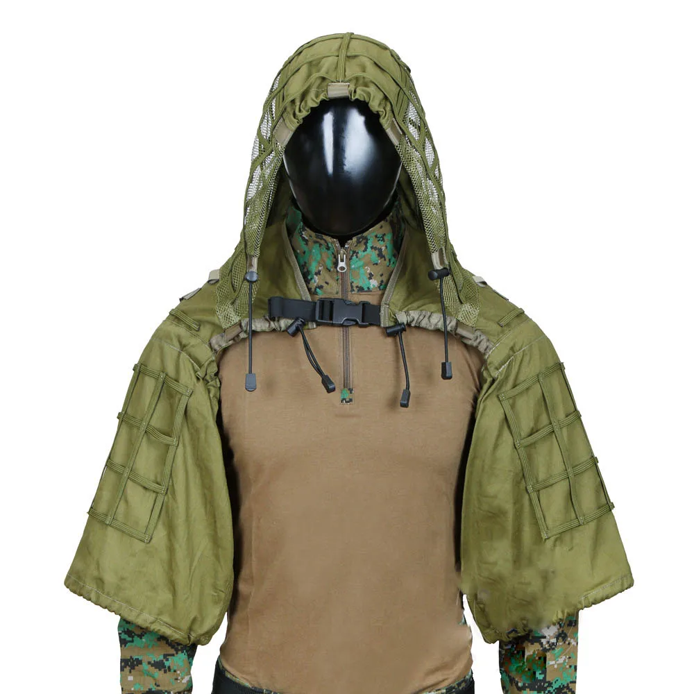 

Снайперский костюм-тог Ghillie, дышащий Тактический Камуфляжный капюшон Viper, камуфляжный капюшон Ghillie, новинка 2020, для улицы