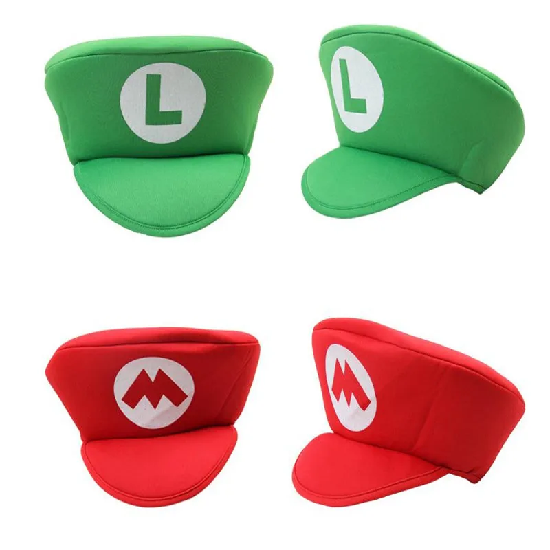 Супер Братья Марио игра Аниме Косплей Луиджи такой же пункт шляпа вечерние