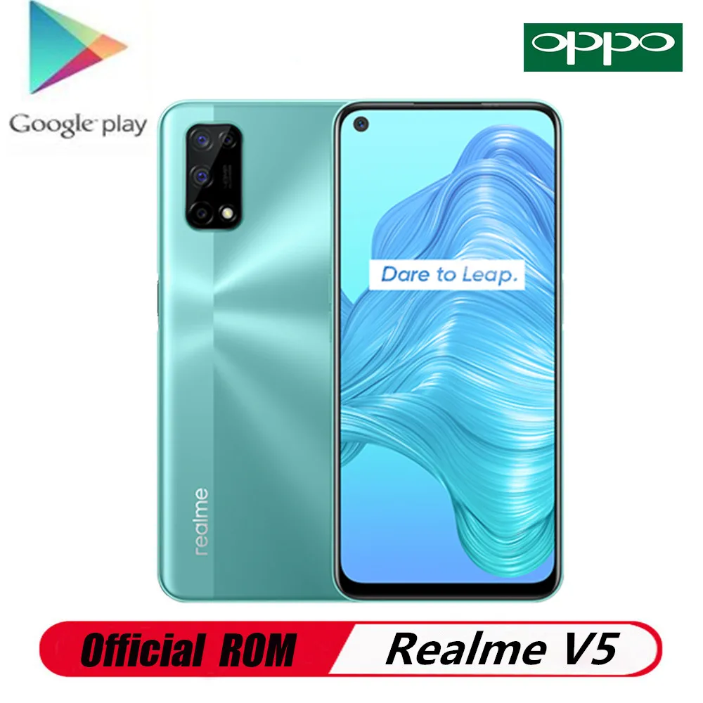 DHL Быстрая доставка Realme V5 5G сотового телефона 6 5 &quot90 Гц 2400x1080 Mediatek 720 8 Гб