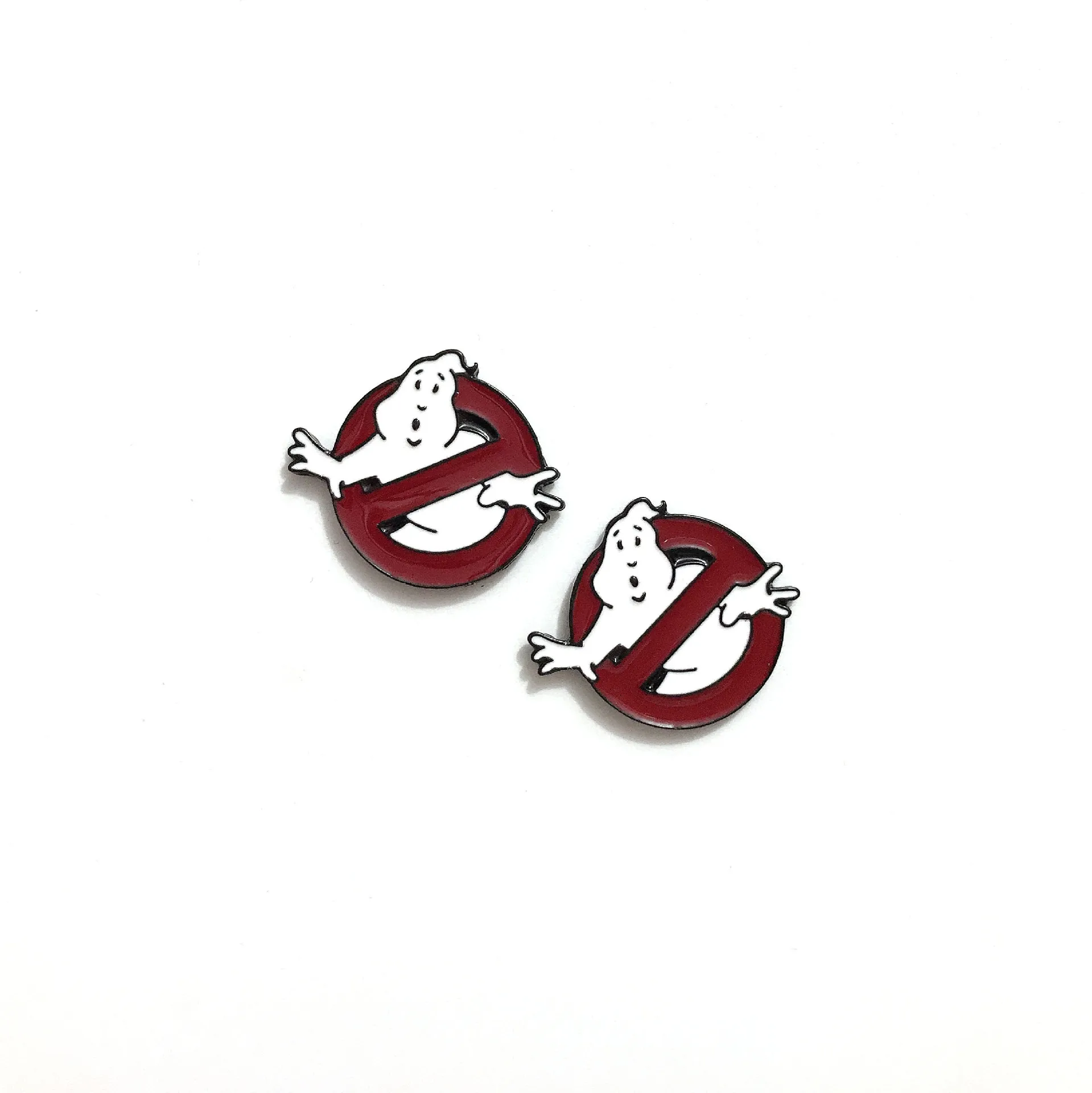 

2021 Enamel Pin White Ghost Badge Brooch Bag Clothes Lapel pin Cartoon Fun Movie Jewelry Gift for fans Friends