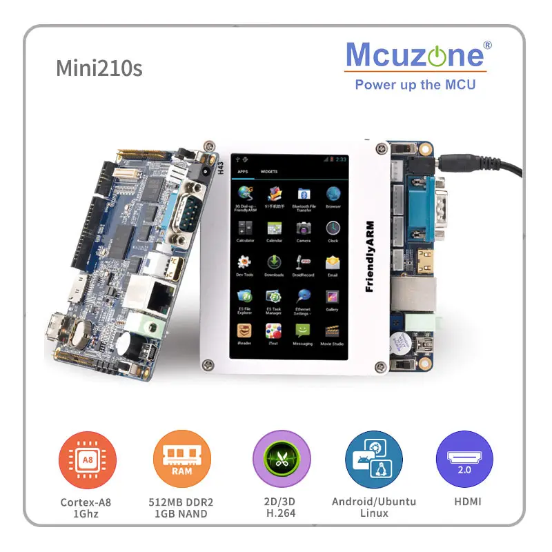 

Mini210S-A70/S70 S5PV210 Cortex-A8 плата 512M DDR 1 Гб NAND FriendlyELEC