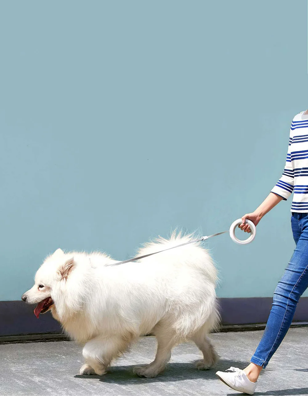 Xiaomi Moestar Retractable Dog Leash Ring Led Lighting Flexible Pet Collar Dog Puppy Traction Rope Belt Length 2.6m Smart Remote