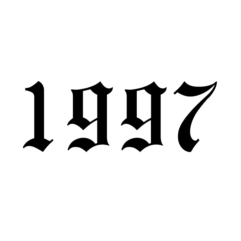 1997 Кольца для мужчин и женщин из нержавеющей стали с номером года на заказ, розовое золото, серебро, открытое мужское женское кольцо, модное обручальное свадебное ювелирное изделие - Цвет основного камня: 1997
