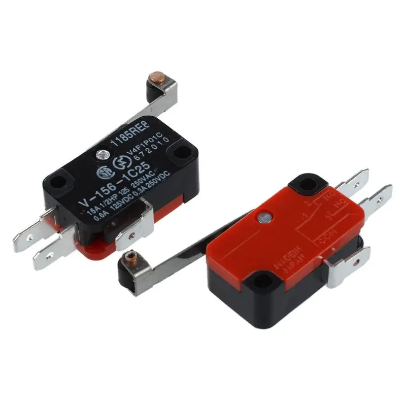 10 шт. микро концевой выключатель длинный роликовый рычаг с петлей Arm Snap Action LOT |