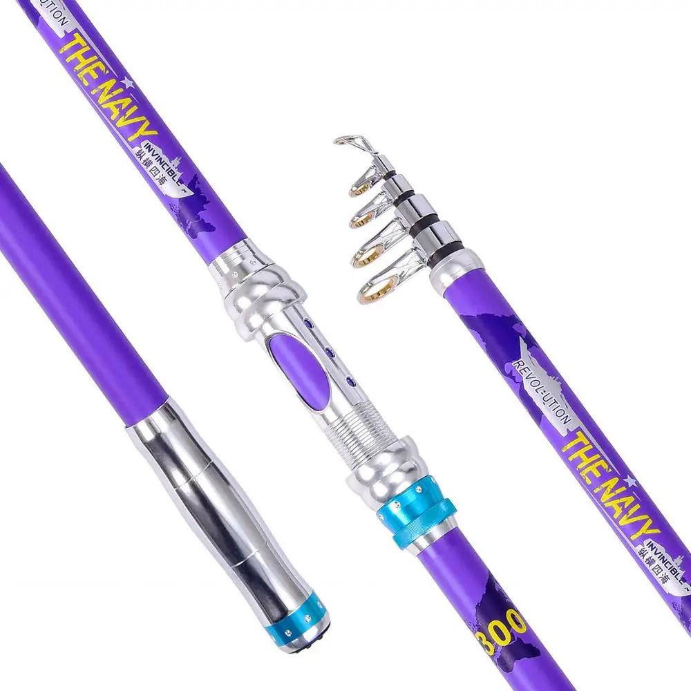 Многоцветная углеродная телескопическая удочка 2 4 М 7 3 0 6 м супер жесткая Удочка