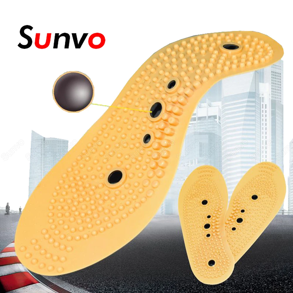 

Magnetic Therapy Silicone Gel Insoles for Men Women Shoes Inserts Plantar Fasciitis Foot Massage Slimming Weight Loss Insoles