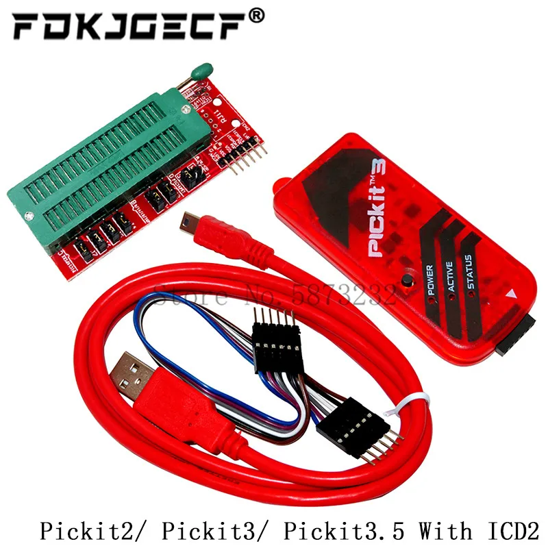 PICKit2 PICKIT3 PICKit3.5 программатор + PIC ICD2 PICKit 2 PICKIT 3 5 программируемый адаптер