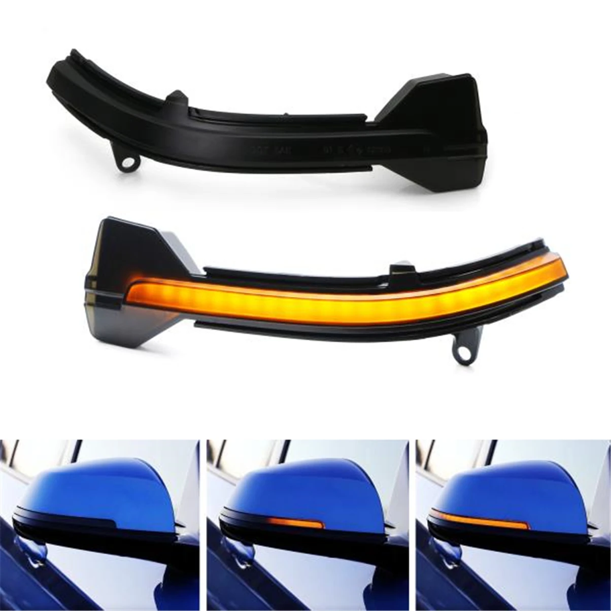 

1 Pair RearView Mirror Indicator Turn Signal Light Dynamic Indicator Blinker Car Accessories for BMW 5 7 Series F10 F11 F07 F18