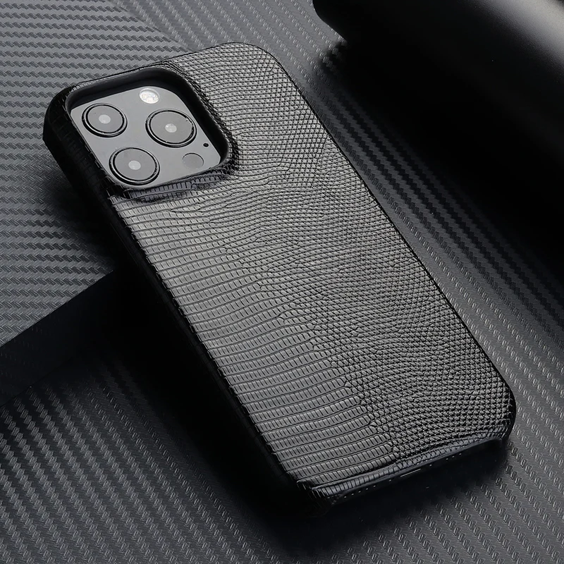 Чехол-накладка для iphone 11 Pro 12 Max 13 MiNi из кожи ящерицы | Мобильные телефоны и