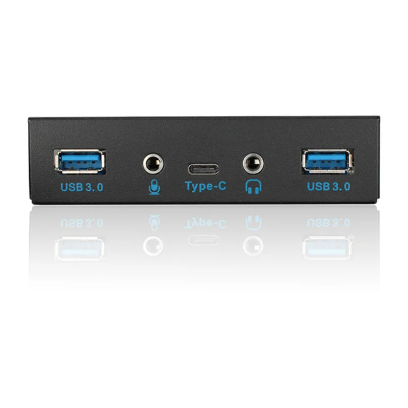 Внутренний концентратор USB 3 1 Gen Type C + 2 порта 0 передняя панель с аудиоразъемом HD
