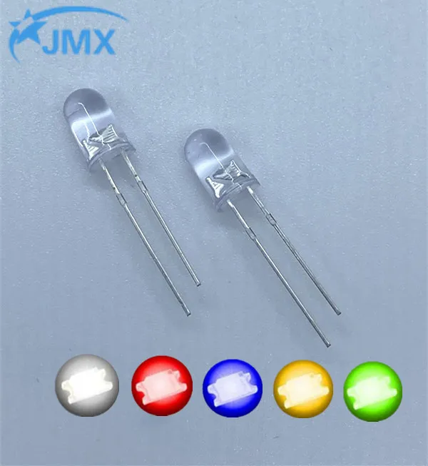 10 шт.-100 шт./партия прозрачные круглые светодиодсветодиодный лампы 5 мм | Освещение