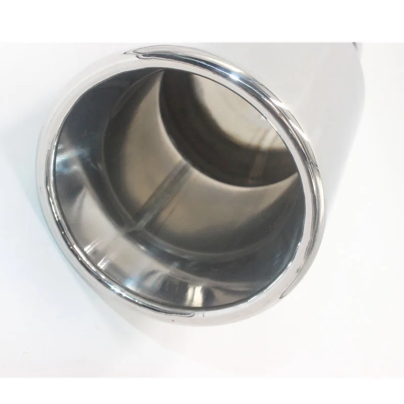 Универсальный глушитель выхлопной трубы из нержавеющей стали хромированная