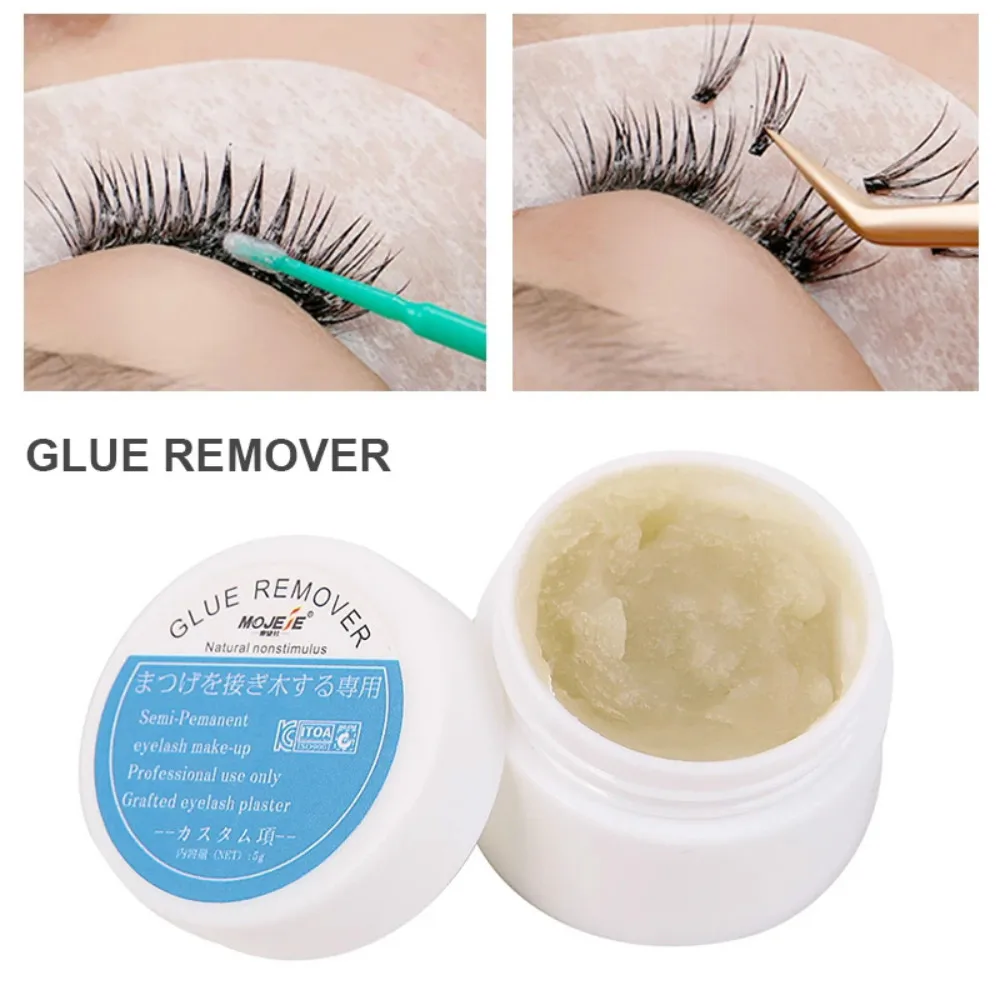 

Professional Eyelash Glue Remover 5g Plant Adhesive Gel Remover Cream For Eyelash Extensions Fragrancy Smell Remover Makeup Tool