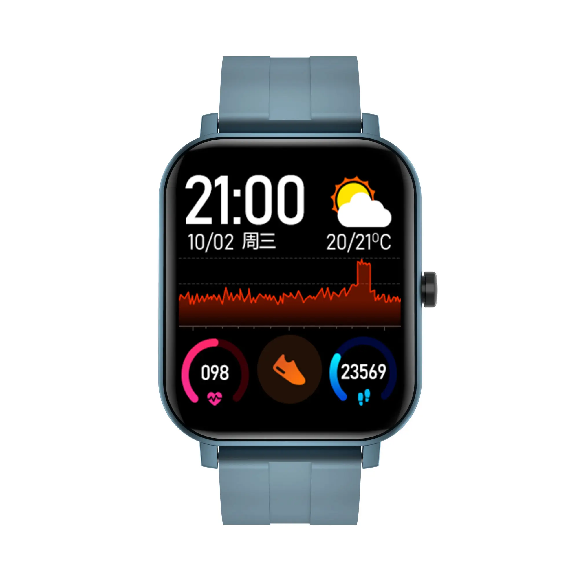 Смарт часы F22 для мужчин и женщин фитнес трекер с функцией измерения температуры