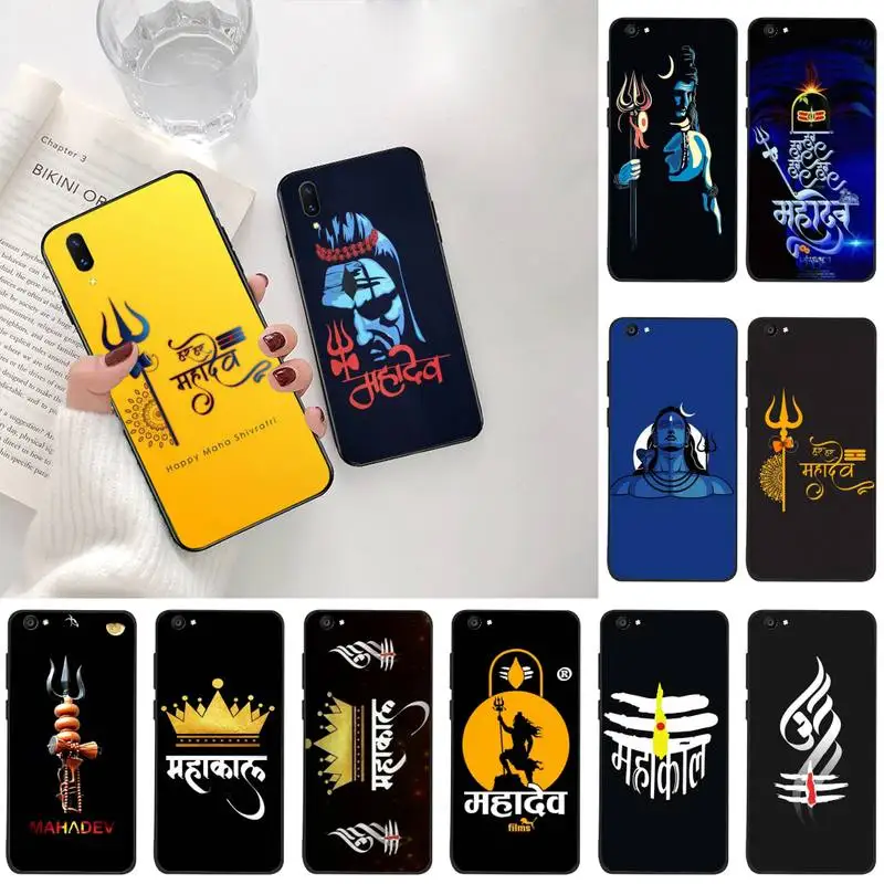 Индуизме Шива Mahakal мягкий силиконовый черный чехол для телефона Vivo Y91c Y17 Y51 Y67 Y55 Y93