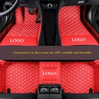 Кожаные автомобильные коврики с логотипом под заказ для MG MG7 MG3 MG5 GT ZS MG6 HS, автомобильные аксессуары, коврики для стайлинга автомобиля