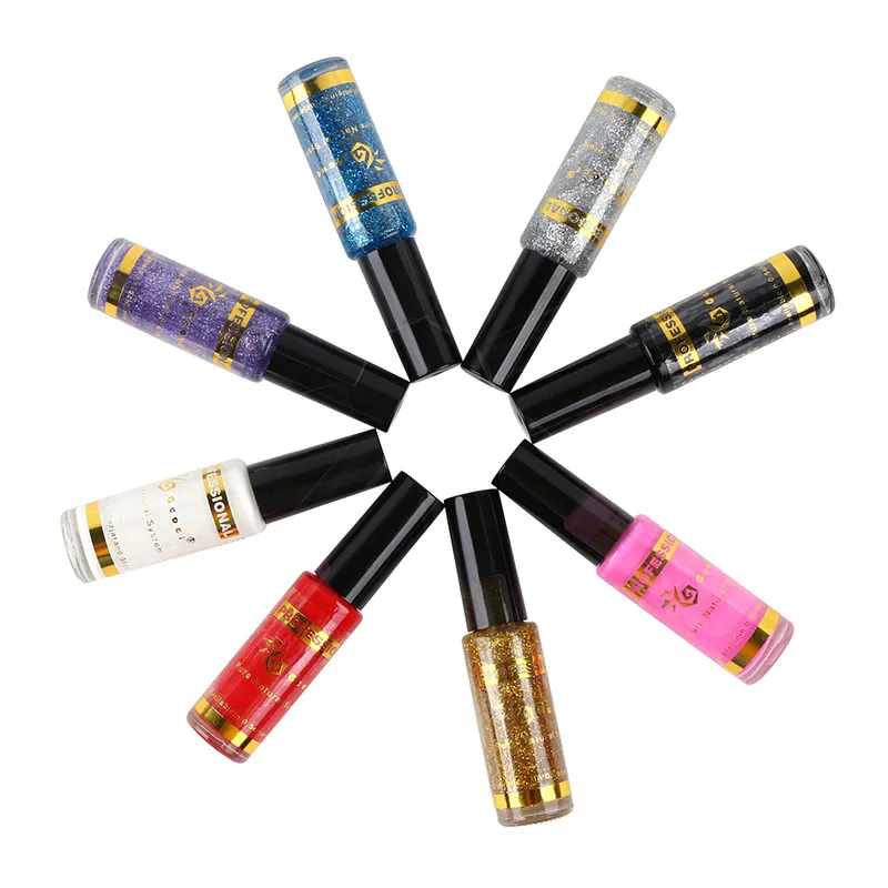 Голографический 3D Блестящий лак PinPai для ногтей Лайнер Кисть Декоративный Лак