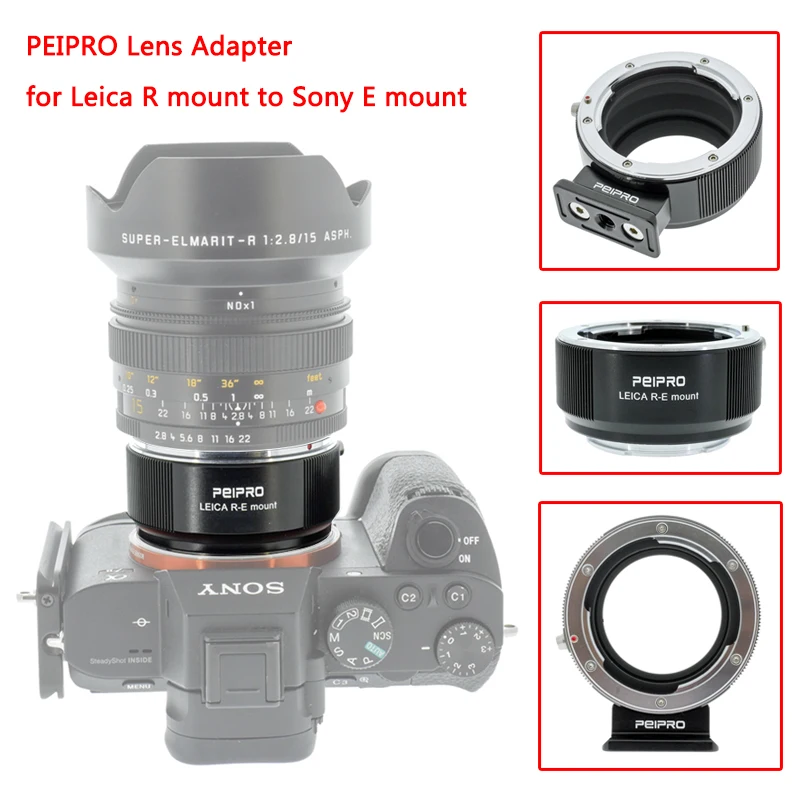Переходное кольцо PEIPRO LR-E для объектива Leica R на Sony E крепление камеры NEX7 NEX6 NEX3 A7 A9 A7S2