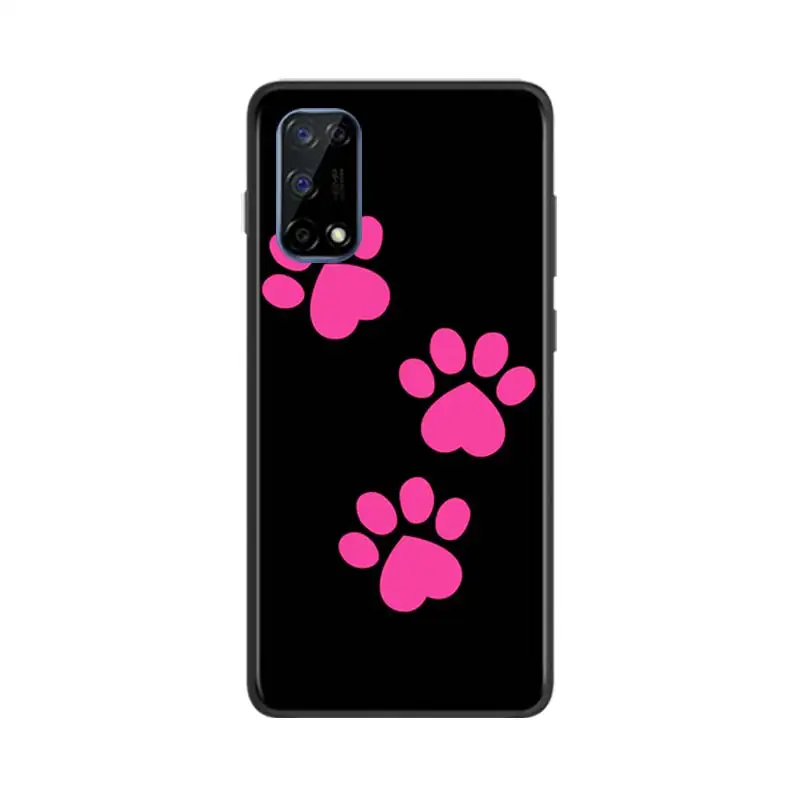 Противоударный чехол с розовой пантерой для OPPO Realme7 7i 6 5 3 2 Pro C1 C2 Black телефона