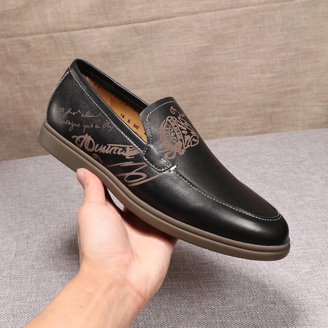 

Light luxury leather shoes 21 spring series men's one foot casual shoes' the top layer is made of cow leather,