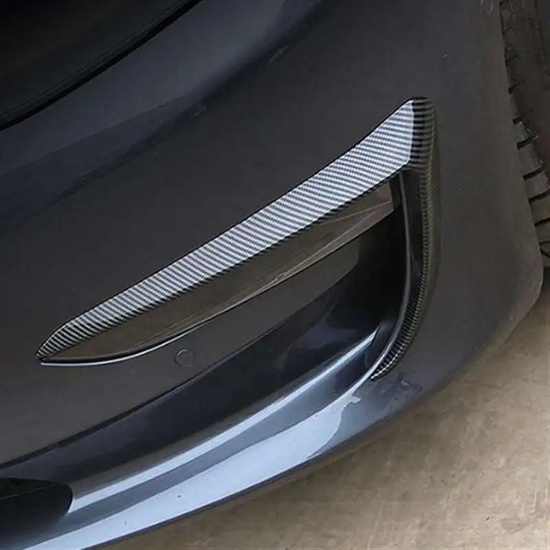 Блестящая передняя противотуманная фара из углеродного волокна для бровей ветра