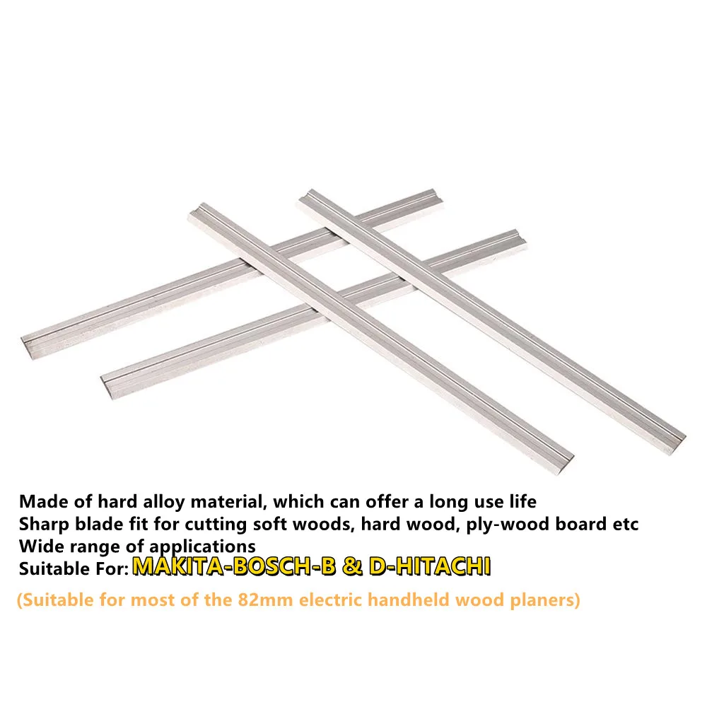 10 шт. 82 мм карбидный строгальный нож 82x5 5x1 2 реверсивный для деревообрабатывающего