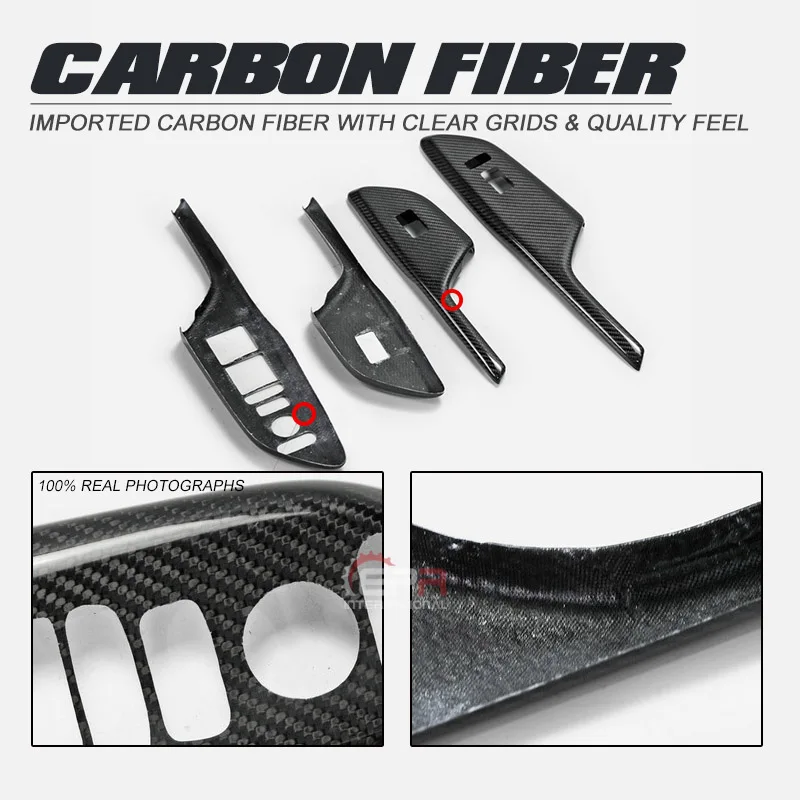 Внутренний переключатель RHD из углеродного волокна для передней и задней двери