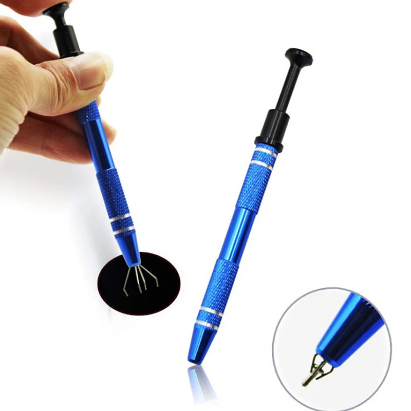 

Простое в использовании рифленая ручка, портативное тело, искусственный сплав, 4 зубца, бусина, инструмент для захвата