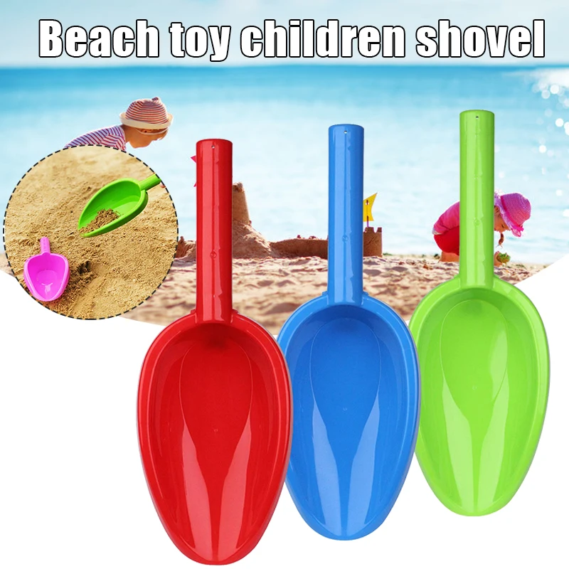 

3pcs Large Size 14" Kids Snow Beach Sand Shovels Toys Gardening Reusable Tools Sandbox Equipment Sturdy Scoops Durable C