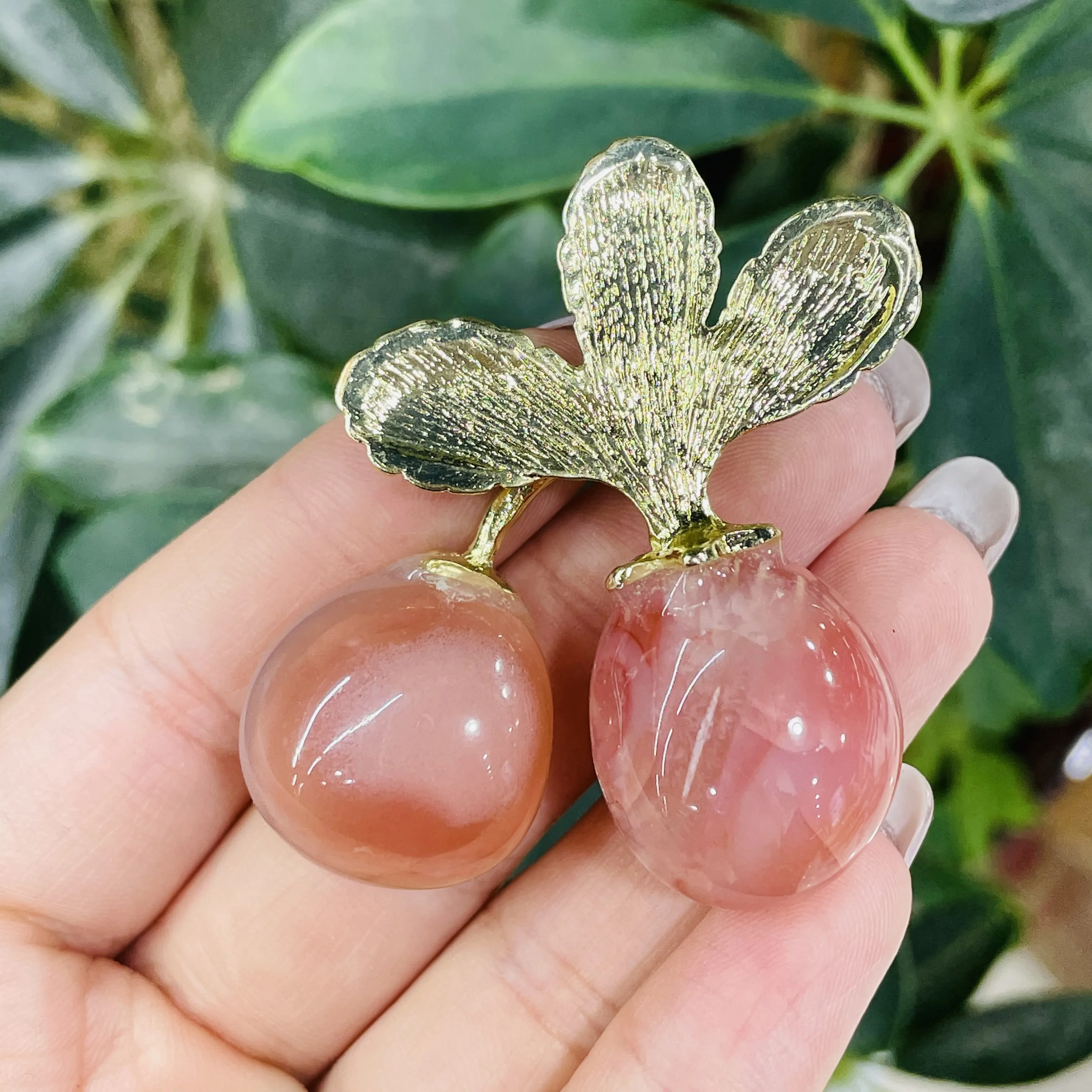 

Натуральные кристаллы в форме вишни для женщин милые ювелирные изделия для девочек Подарки домашний декор