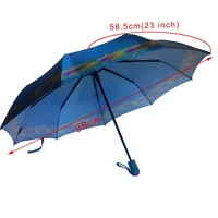 women umbrellaautomatic folding parasolsatin canopypremium steel iron frame 9ribs strong windproof waterprooffor rainy day