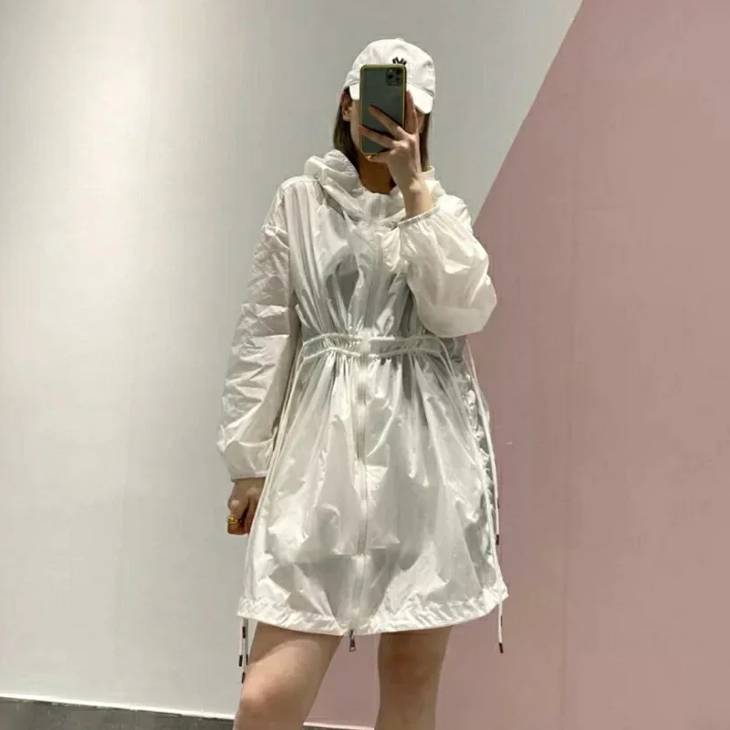 Свободная Солнцезащитная одежда ветровка женская с длинным рукавом новинка 2021