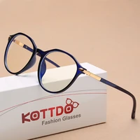 kottdo fashion women transparent spectacle eyeglasses man computer glasses frame anti blue optical clear lens mtopia glasses