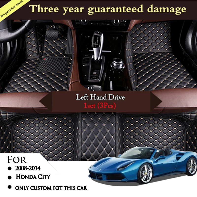 Автомобильные коврики для Honda City 2014 2013 2012 2011 2010 2009 2008 аксессуары интерьера