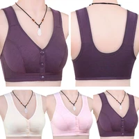 new front button bralette for women lady cotton floral active bra plus size sexy underwear breathable female bra tube tops